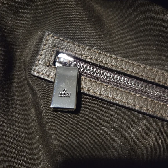 Tender GG Supreme Monogram Textured Dollar Calfskin Web Tote. - Picture 10 of 14